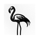 flamingo tattoo design idea