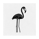 flamingo tattoo design idea