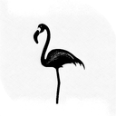 flamingo tattoo design idea