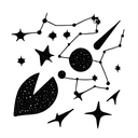 constellation orion tattoo design idea