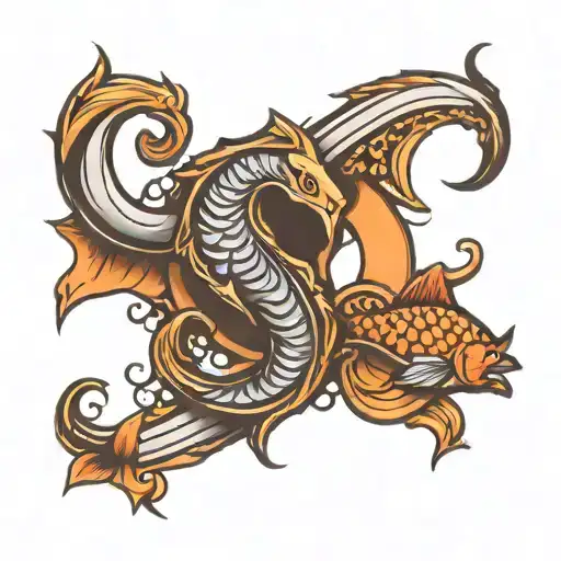 fish hook memorial tattoo using tattoo design idea