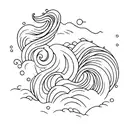 Ocean Wave tattoo design idea