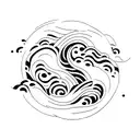 Ocean Wave tattoo design idea