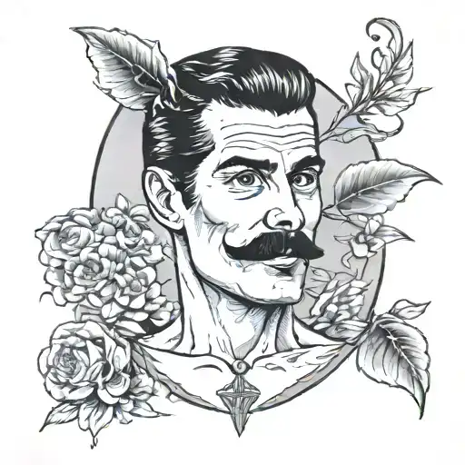 freddie mercury, zwitzerland, lake, friesland tattoo design idea