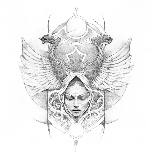 Icarus tattoo design idea