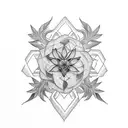 edelweiss tattoo design idea