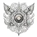 matrix torn skin  tattoo design idea