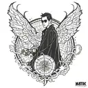 matrix torn skin  tattoo design idea