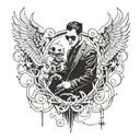 matrix torn skin  tattoo design idea