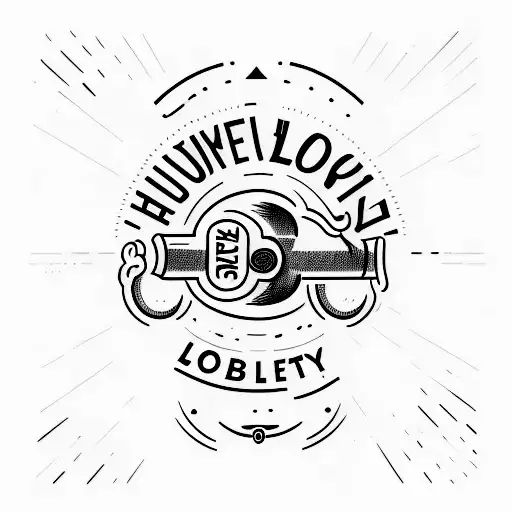 bottle of alcohol with words I BOOZE I LOSE tattoo design idea