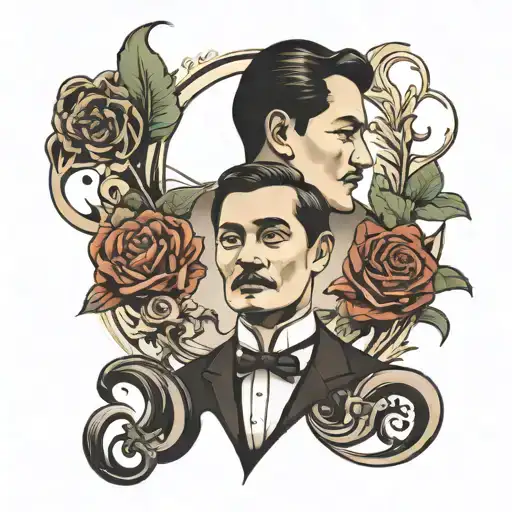 jose rizal design inspired tattoo design idea
