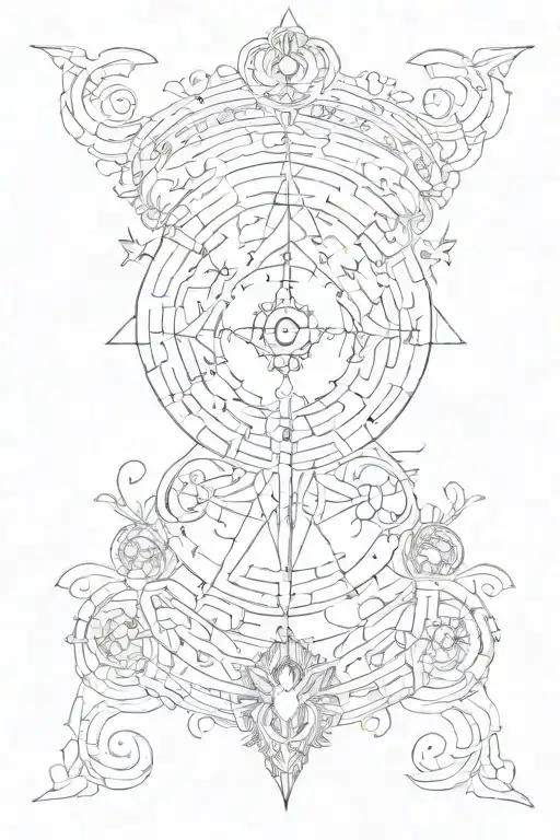 Caduces Kundalini Kabbalah 11:11 written across tattoo design idea