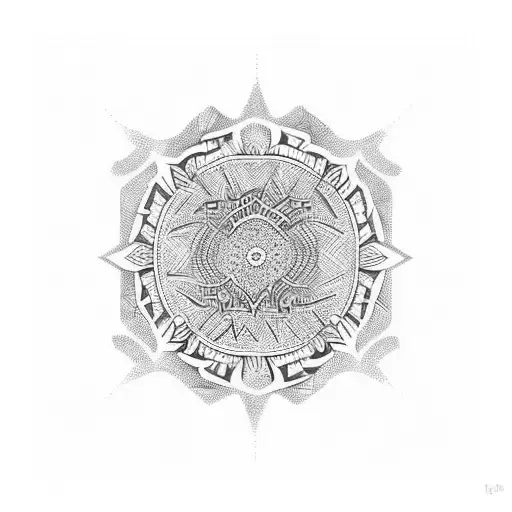 petite tribal in a V shape including names Leyah, Landon-Li, Lacey-Leigh and the word love tattoo design idea