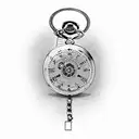 Lily broken pocket watch tattoo design idea