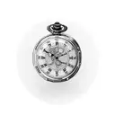 Lily broken pocket watch tattoo design idea