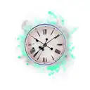 Lilly broken clock  tattoo design idea