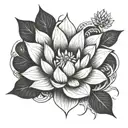 white lotus mandala tattoo design idea