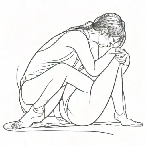 loneliness after a relationship tattoo design idea