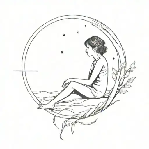 loneliness after a relationship tattoo design idea