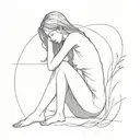 loneliness after a relationship tattoo design idea