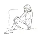 loneliness after a relationship tattoo design idea