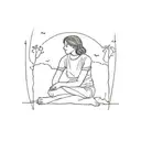 loneliness after a relationship tattoo design idea