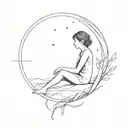 loneliness after a relationship tattoo design idea