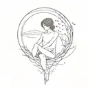 loneliness after a relationship tattoo design idea