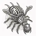 beetlejuice beetle tattoo design idea