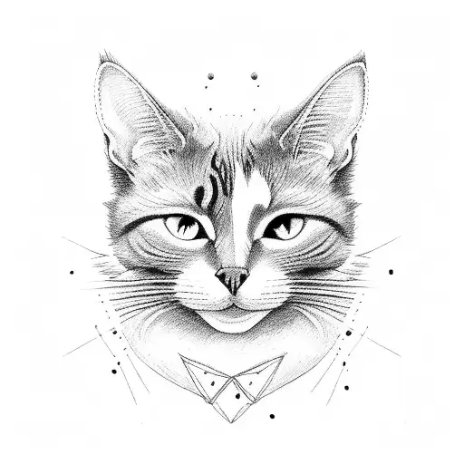 3 cat grey cat red cat white cat tattoo design idea