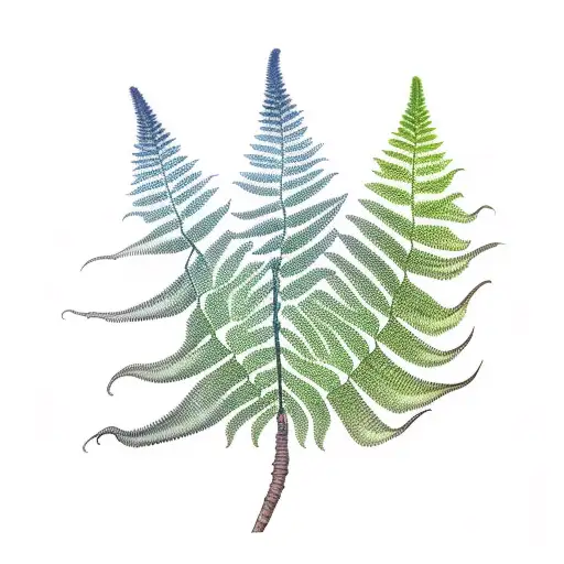 Fern Tree tattoo design idea