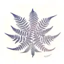 Fern Tree tattoo design idea