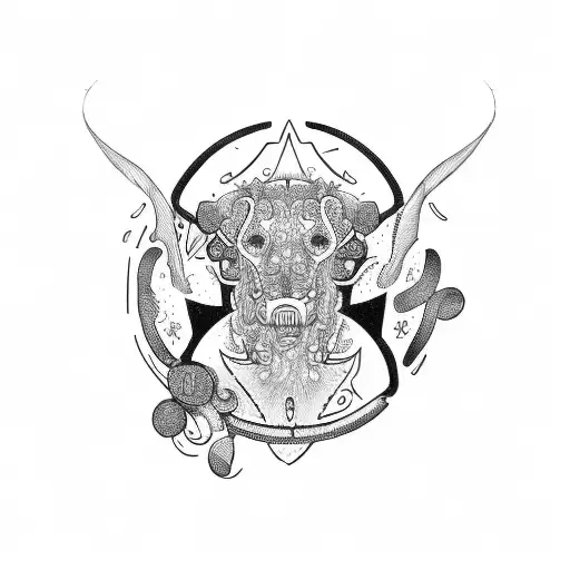 Money reminder tattoo design idea