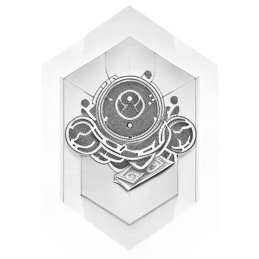 Money reminder tattoo design idea