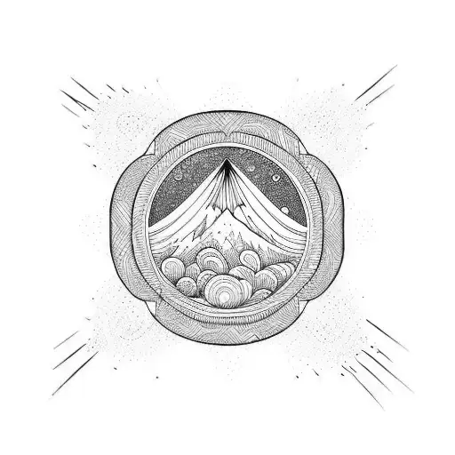 tsunami tattoo design idea