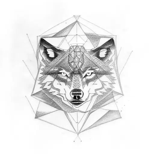 wolf with angles rock bands ACDC led Zeppelin tattoo design idea