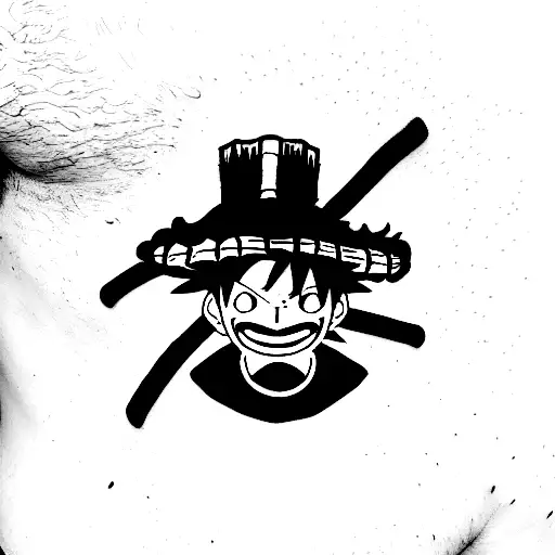 Luffy gear 5  tattoo design idea