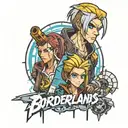 borderlands and monkey island tattoo design idea
