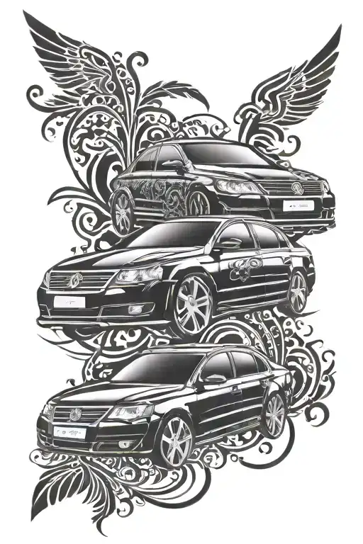 Volkswagen passat b6 and tribal tattoo tattoo design idea
