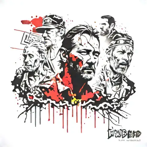 The walking dead tattoo design idea