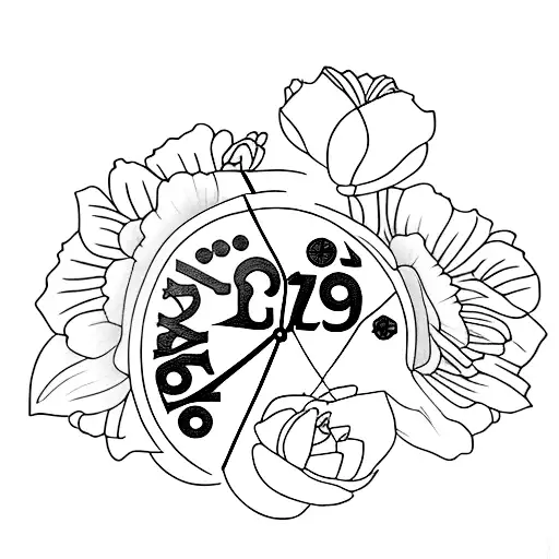 tattoo for mother, to be a watch with the names "Larisa" and "Romica". to include 25 years of marriage with father. tattoo design idea