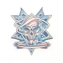 atom  tattoo design idea