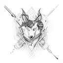 gore eyes tattoo design idea