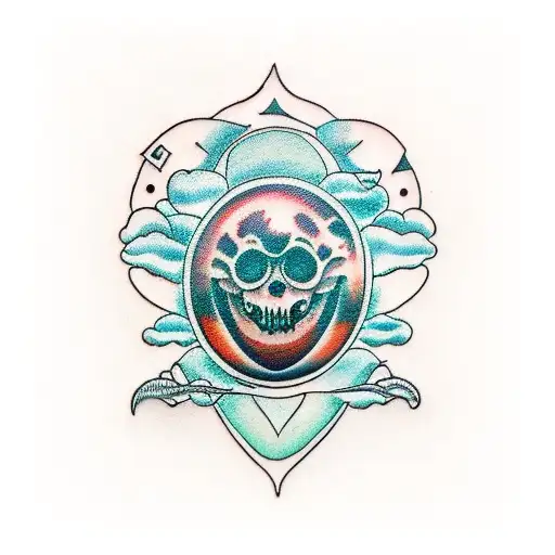 neotribal em formato de utero  tattoo design idea