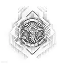 utero neotribal na base das costas tattoo design idea