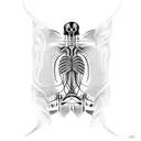 utero neotribal na base das costas tattoo design idea