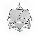 Samantha's name using  superman  logo tattoo design idea