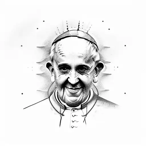 pope Francis tattoo design idea