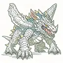 monster hunter monster tattoo design idea