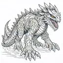 monster hunter monster tattoo design idea